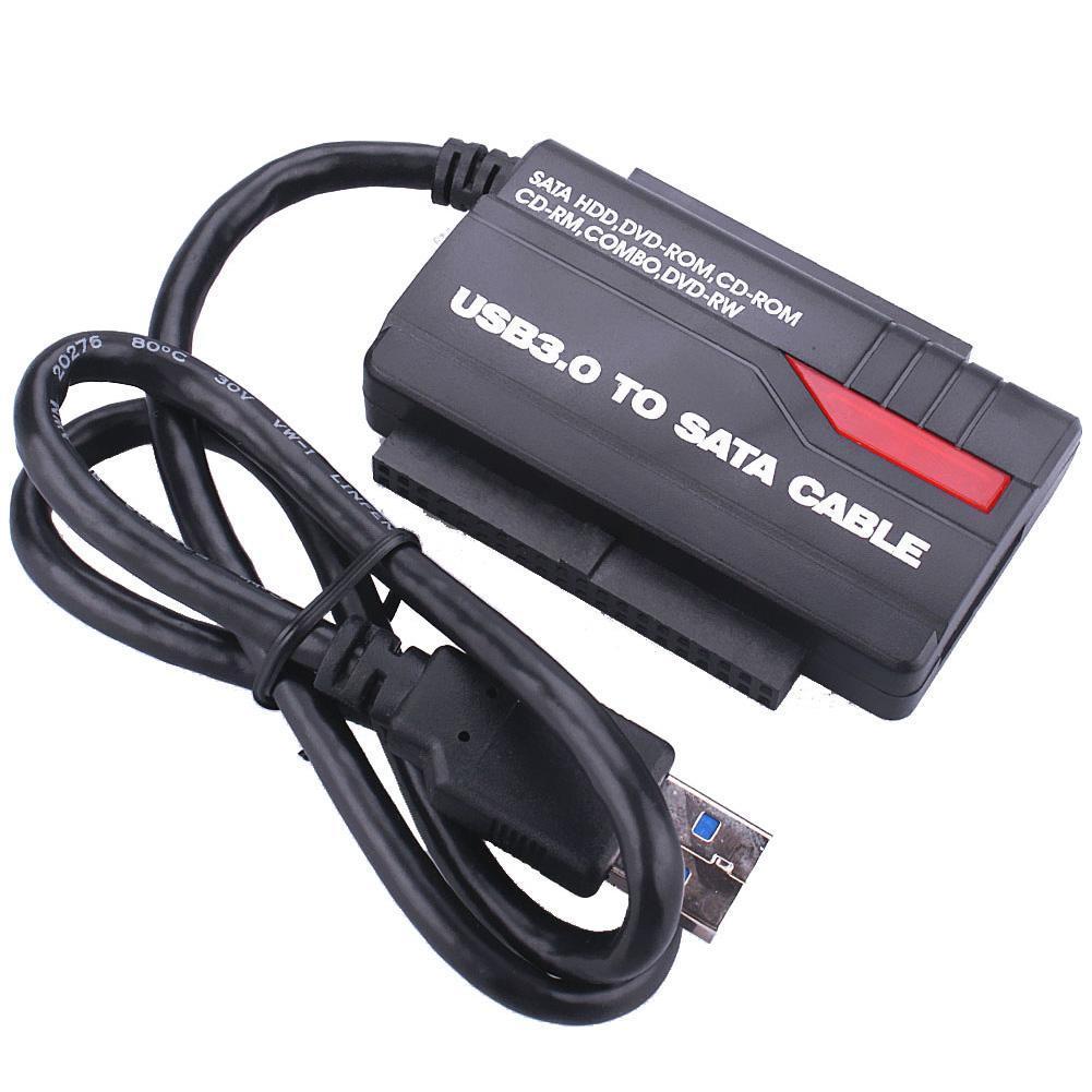 USB3.0/2.0 빠른 드라이브 라인 IDE + SATA 하드 드라이브 어댑터 2.5 HDD 카드 3.5 모바일 변환 리더 케이블 인치 커넥터, 컴퓨터 오피스 내장, 드라이브, 연결, 어댑터, 인치